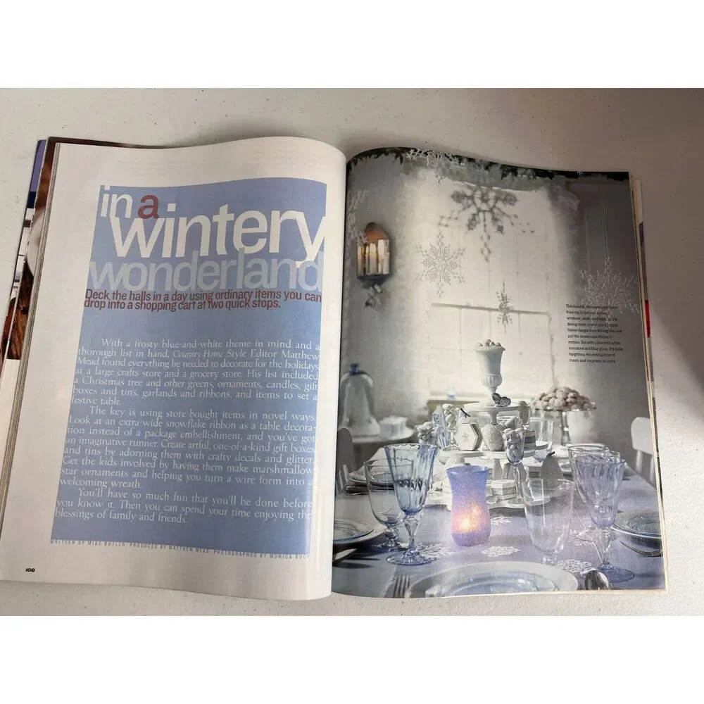 Country Home Magazine December 2001 Peace On Earth Holidays At Home - Picture 8 of 12